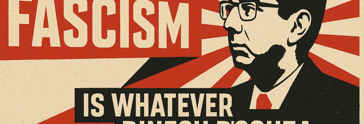 Screenshot of Dinesh D’Souza discussing fascism in his political commentary video.